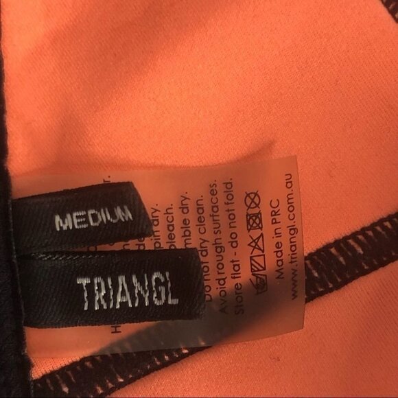 Triangl Bambi Neoprene Bikini in Sugar Plum Size Medium Bikini Top Only - Picture 9 of 10